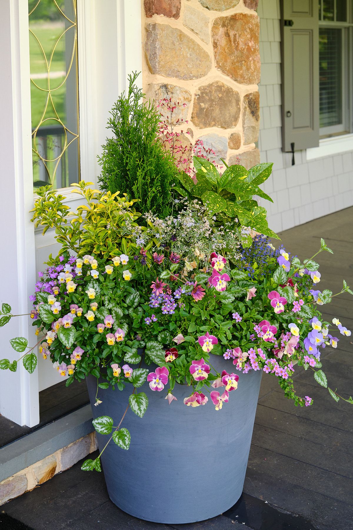 Enliven Planters spring container arrangement
